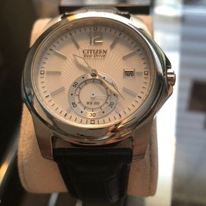 Citizen Eco-drive WR100 leather watch